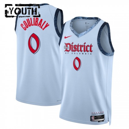 Dres Washington Wizards Bilal Coulibaly Nike 2024-25 City Edition Plava Swingman - Dječji